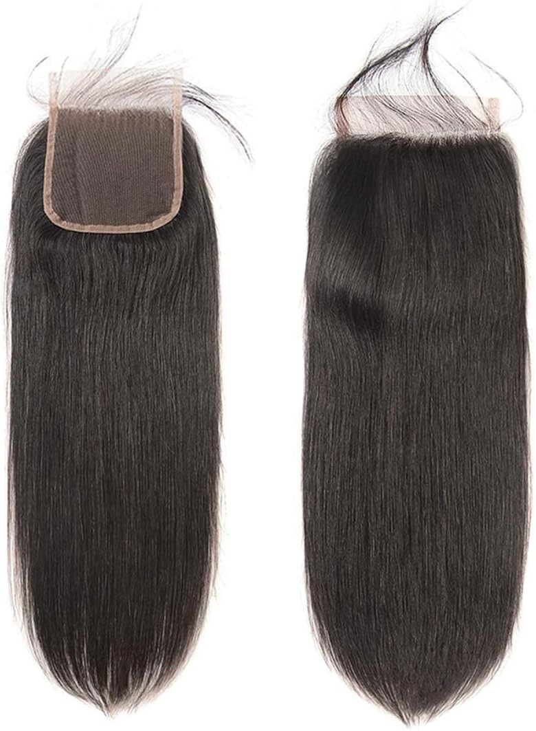 2 Straight 4"x 4" Lace Closures