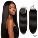Straight  4" × 5" Lace Closure 1b