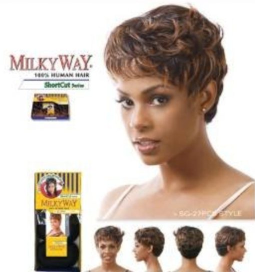 Milky way saga 100% pure remy human hair yaky weave. 