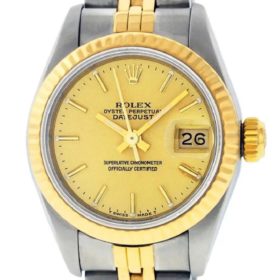 Ladies 14k Yellow Gold/Steel Rolex Oyster Perpetual DateJust 26mm