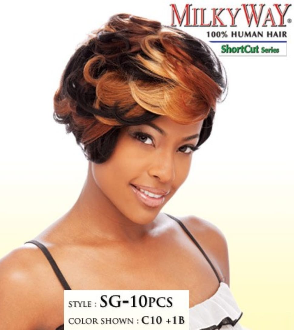 Shake N Go Milky Way Level 3 Colors Hair Weave 10 12 14