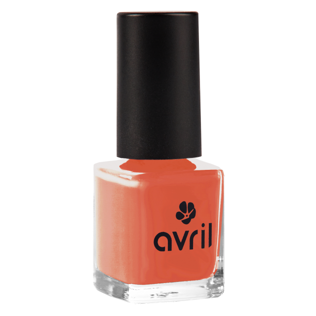 Avril-orange-red-nail-polish-tomette-cruelty-free-and-vegan-733-Tomette Avril certified organic nail polish - 733 Tomette
