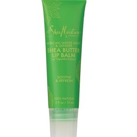 SheaMoisture African Water Mint And Ginger Shea Butter Vegan Lip Balm 0.5oz