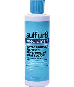 Sulfur 8 Medicated Anti-Dandruff Oil Moisturizing Hair Lotion 8oz