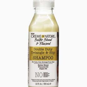 Creme of Nature Butter Blend And Flaxseed Double Duty Detangle And Slip Shampoo 120z