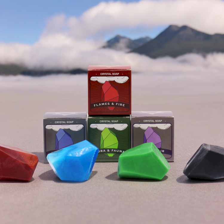 Ancient Wisdom Crystal Elemental Soaps 100g