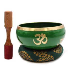 14cm Tree of Life Singing Bowl Set- Green
