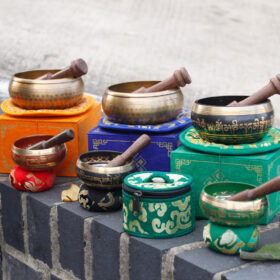 6pc Brass Singing Bowl Gift Set