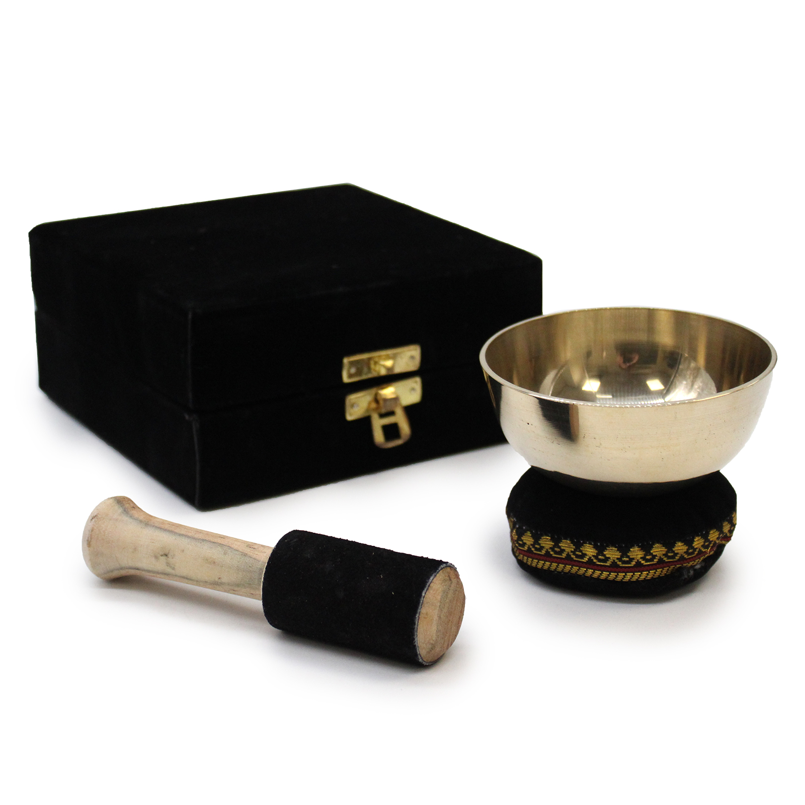 9cm Brass Singing Bowl Gift Set 4