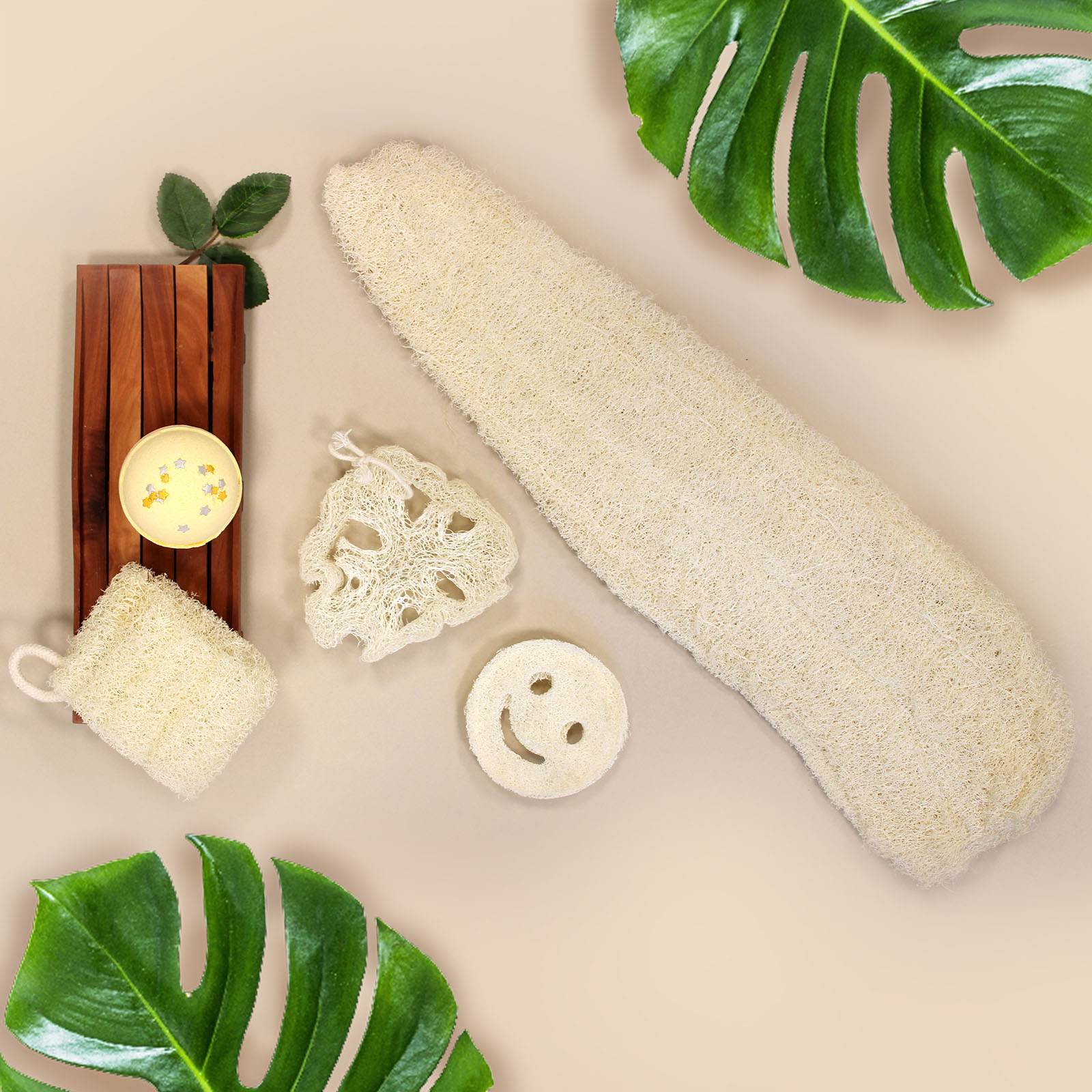 Egyptian Luxury Whole Loofah - Compressed 2