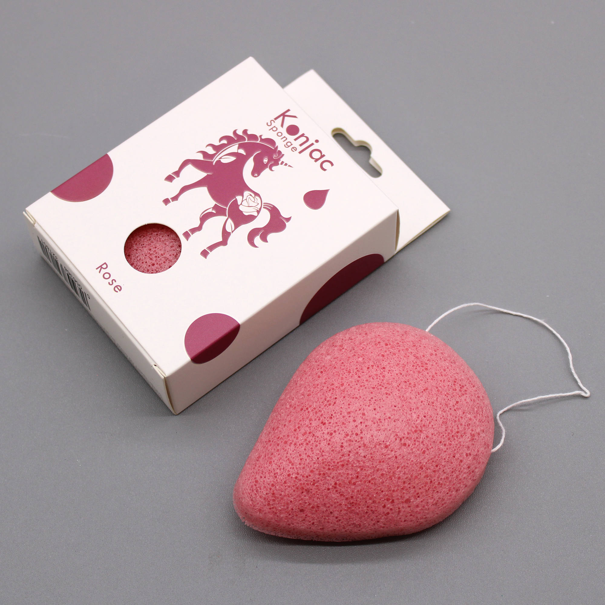 Konjac Sponge Teardrop Konjac Facial Sponges rose 1