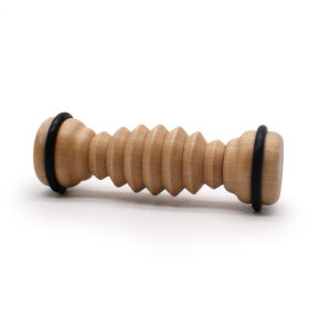 Natural Ribbed Foot Roller Massager