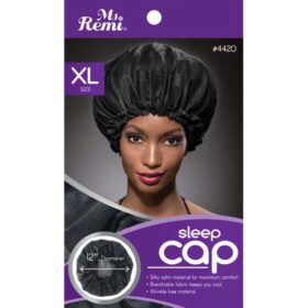 Ms. Remi 2pc XL Black Sleep Caps