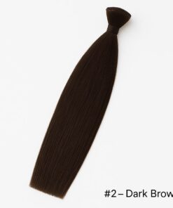 Straight Hair Extensions Weft - #2 Dark Brown