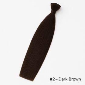Straight Hair Extensions Weft - #2 Dark Brown