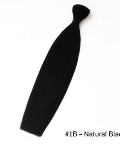 Straight Hair Extensions Weft - #1b Natural Black