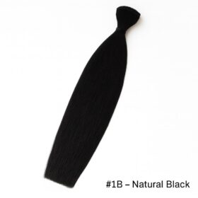 Straight Hair Extensions Weft - #1b Natural Black
