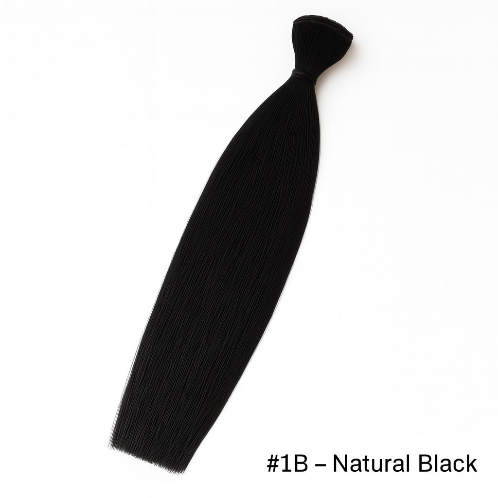 Blaksatyn Straight hair weft 1B Natural Black