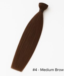 Straight Hair Extensions Weft - #4 Medium Brown
