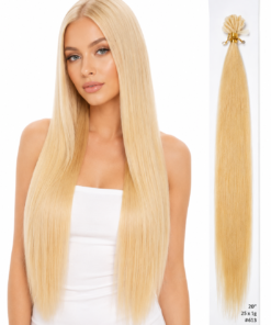 25 x 1g/s #613 Blaksatyn Pre Bonded U-Tip Nail Keratin Human Hair Extensions 20"