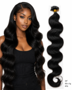 50 x 1g/s #1b Blaksatyn Pre Bonded U-Tip Body Wave Human Hair Extensions 24" (Copy)