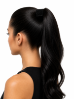26" Straight Wrap-around Ponytail Extension #1b - Image 3