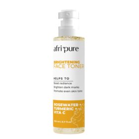 Afri Pure Rosewater Tumeric & Vitamin C Brightening Face Toner 200ml